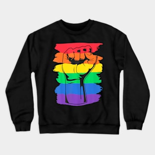 Pride Month LGBT Fist LGBTQ Gay Pride Crewneck Sweatshirt